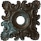 Ekena Millwork Crawley Medallion (Canopies up to 6 3/4"), 18"W x 18"H x 3 1/4"ID x 1 1/2"P, Bronze Blue Patina CM18CRBBS - alternate 1